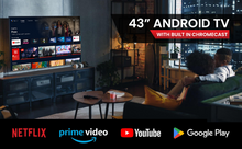 Afbeelding in Gallery-weergave laden, Q.2-4319V2 |108 cm (43 inch) televisie | 4K UHD 3840x2160| Android-TV | HDR | Frameloos | WiFi, Bluetooth |
