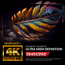 Afbeelding in Gallery-weergave laden, Q.2-4319V2 |108 cm (43 inch) televisie | 4K UHD 3840x2160| Android-TV | HDR | Frameloos | WiFi, Bluetooth |
