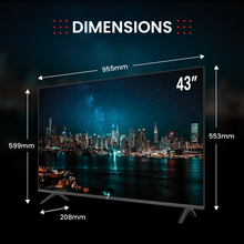 Afbeelding in Gallery-weergave laden, Q.2-4319V2 |108 cm (43 inch) televisie | 4K UHD 3840x2160| Android-TV | HDR | Frameloos | WiFi, Bluetooth |
