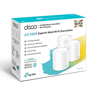 TP-Link Deco X20 - Mesh Wifi - Wifi 6 - 1800 Mbps - 3-pack